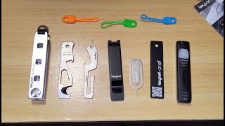 Keyport Pivot 20 Silver Essential Bundle Flashlight Test Gadget Explained Extended Unboxing [upl. by Irrej94]