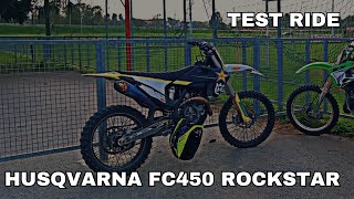 HUSQVARNA FC450 ROCKSTAR EDITION 2021  TEST RIDE [upl. by Yelac]