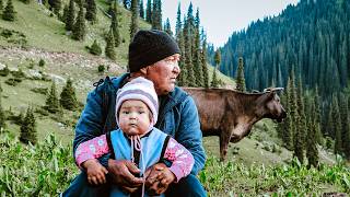 Nomadic Life in Kyrgyzstan Mountains Far From Civilisation [upl. by Monah208]