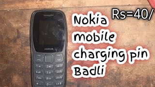 Nokia keypad wala phone charging pin replacement 2024 [upl. by Cleo]