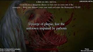 CANNIBAL CORPSE  CONDEMNATION CONTAGION LYRICS ON SCREEN [upl. by Croix572]