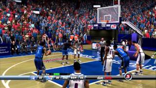 College Hoops 2K8  Duke vs Kansas 201314 Rosters CPU vs CPU [upl. by Park]