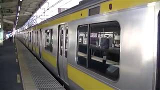 JR中央総武線209系各駅停車三鷹行き高円寺駅発車シーン [upl. by Brinn624]