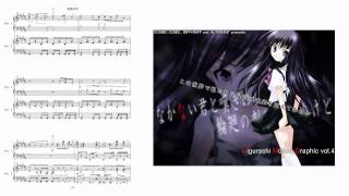 PianoDuet Higurashi no naku koro ni kai OP  Naraku no hana [upl. by Neesay474]