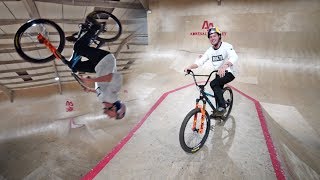 NEW Skatepark Tricks on the BMX  MTB Hybrid [upl. by Buchheim]