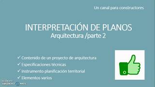 Interpretación de planos proyectos de arquitecturaParte 2 [upl. by Yehus]