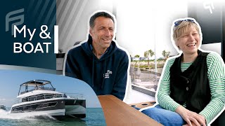 Our first Fountaine Pajot MY5 power catamaran  MyBoatAndI  OpenDays1 [upl. by Buckley]