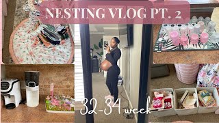 Nesting Vlog 3234 weeks pregnant  car seat setup amp more [upl. by Ongun49]