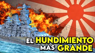 El TRÁGICO Hundimiento del YAMATO el TEMIBLE Acorazado JAPONÉS [upl. by Knox586]