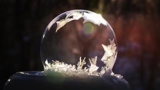 Watch soap bubbles freeze in real time [upl. by Bashemath488]