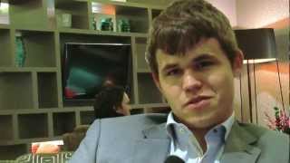 Magnus Carlsen on beating Garry Kasparovs rating record [upl. by Kubetz]