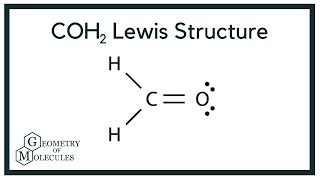 COH2 Lewis Structure How to Draw the Lewis Structure for HCHO formaldehyde [upl. by Ytitsahc659]