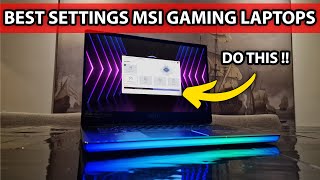 MSI Gaming Laptops Best Settings  Gain More FPS in 2 mins [upl. by Eneg]