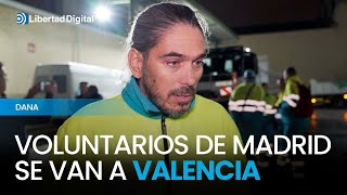 Voluntarios de servicios de limpieza madrileños se van a Valencia [upl. by Alvy]