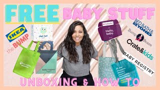 FREE Baby Registry Gift Bags 2021 Target Amazon BuyBuyBaby Babylist Walmart IKEA  Oh Mother [upl. by Phaih]