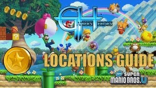 New Super Mario Bros U  Acorn Plains3  Yoshi Hill Star Coin Location Guide  Gamers Heroes [upl. by Etheline]