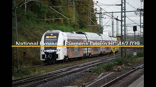 National Express  Siemens Desiro HC 462 039 is entering Stolberg Rheinland HBF [upl. by Jeth]