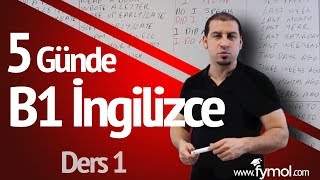 5 Günde B1 İngilizce öğreniyorum Ders 1  En İyi Online İngilizce Kursu [upl. by Rayford]