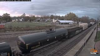 EAST VIEW 11424 Of A CN 399 WB Train Longhaul Manifest Of Mixedfreight Leading With CN Double 2 [upl. by Darwen262]