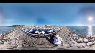 Six Fours Les Plages Port de la coudoulière vidéo 360° [upl. by Attaymik865]