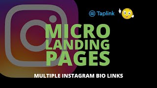 Taplink For Instagram  Micro Pages and Multiple Links In The Instagram Bio Quick Setup Guide [upl. by Eahsram689]