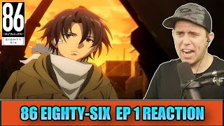 86 EightySix Episode 1 REACTION  FIRST TIME WATCHING [upl. by Yltneb]