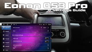 Eonon Q53  A Comprehensive Guide To The Settings [upl. by Leggat536]