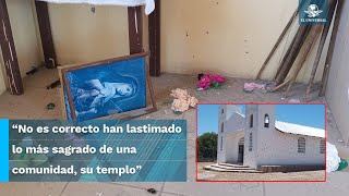 Así quedó la iglesia de Guachochi en Chihuahua tras balacera [upl. by Hilleary]