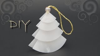 basteln mit Papier zu Weihnachten einfachen Tannenbaum falten DIY [upl. by Akinam]