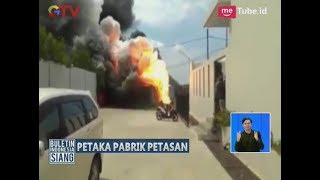 Video Amatir Detikdetik Terbakarnya Pabrik Petasan di Kosambi Tanggerang  BIS 2710 [upl. by Lindemann]