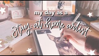 my day as a stayathome artist  studio vlog  ktscanvasescom [upl. by Sama]