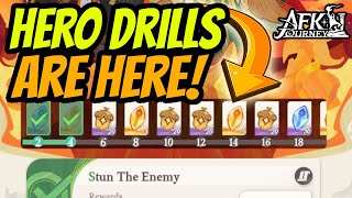 Hero Drills Just Came out in AFK Journey Fun Challenges For More Rewards afkjourney [upl. by Natsrik]