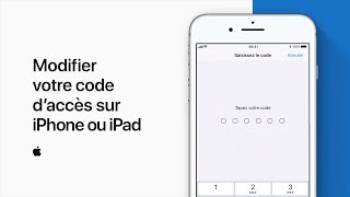 Modifier votre code d’accès sur iPhone ou iPad – Assistance Apple [upl. by Airebma]