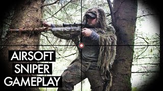 Woodland Airsoft Sniper  Zoomcam [upl. by Nikolia202]