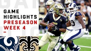 Rams vs Saints Highlights  NFL 2018 Preseason Week 4 [upl. by Burack882]