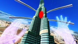 Blasting Aliens Disguised as Buildings in VR  Megaton Rainfall Gameplay  VR HTC Vive [upl. by Mariandi242]