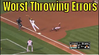 MLB Worst Throwing Errors [upl. by Gilligan]