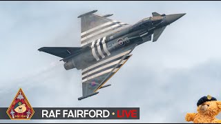 LIVE RIAT 2024 AIR TATTOO AIRSHOW F15 F16 F18 EUROFIGHTER • RAF FAIRFORD 190724 [upl. by Namhar609]