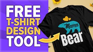 Create Profitable Tshirt Designs with this FREE amp EASY Tool Perfect for Beginners [upl. by Iago485]