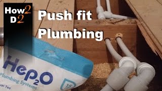 Push fit plumbing How to install connect plastic water pipes in a bathroom [upl. by Eniahs499]