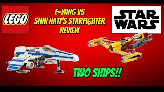 LEGO Star Wars 75364 New republic EWing vs Shin Hatis starfighter set review [upl. by Aley]