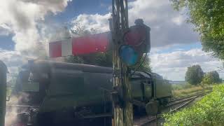 Watercress Line Autumn Steam Gala 2024 Train Departure Day 2 [upl. by Aret]