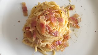 SPAGHETTI ALLA CARBONARA ricetta in 1 minuto [upl. by Smoot]