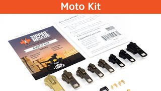 Zipper Repair Moto Kit  For motorcycle gear leathers heavy jackets  See whats inside the Kit [upl. by Vanna768]