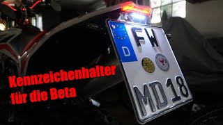 Der billigste Kennzeichenhalter für dein Motorrad💸  selfmade  Beta RR 125 LC 2019 [upl. by Osmond500]