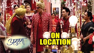 Anupama  On Location  DimpiTapish Ki Shadi me Huva Bada Drama Dulhan Hui Gayab [upl. by Vivien370]