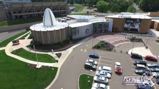 Pro Football Hall of Fame Fawcett Stadium Drone Aerial Video  Canton Ohio [upl. by Enailuj]