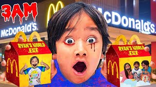 Dont Order RYANS WORLDEXE Happy Meal from Haunted McDonalds at 3AM [upl. by Yeznil]