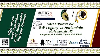 Boys Basketball SW Legacy vs Harlandale at Harlandale HS February 02 2024 [upl. by Aynotahs]