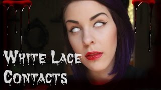 WHITE LACE CONTACTS  VLOGTOBER [upl. by Ecargyram]